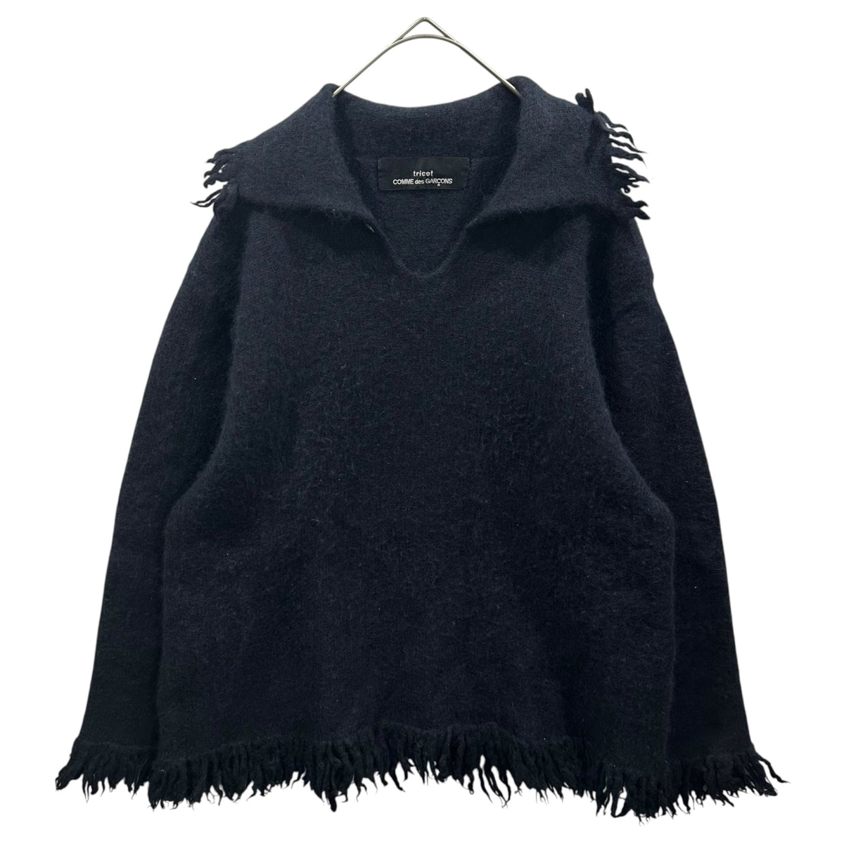 tricot COMME des GARCONS 92AW Fringe Wool Sweater Size FREE