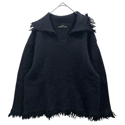 tricot COMME des GARCONS 92AW Fringe Wool Sweater Size FREE