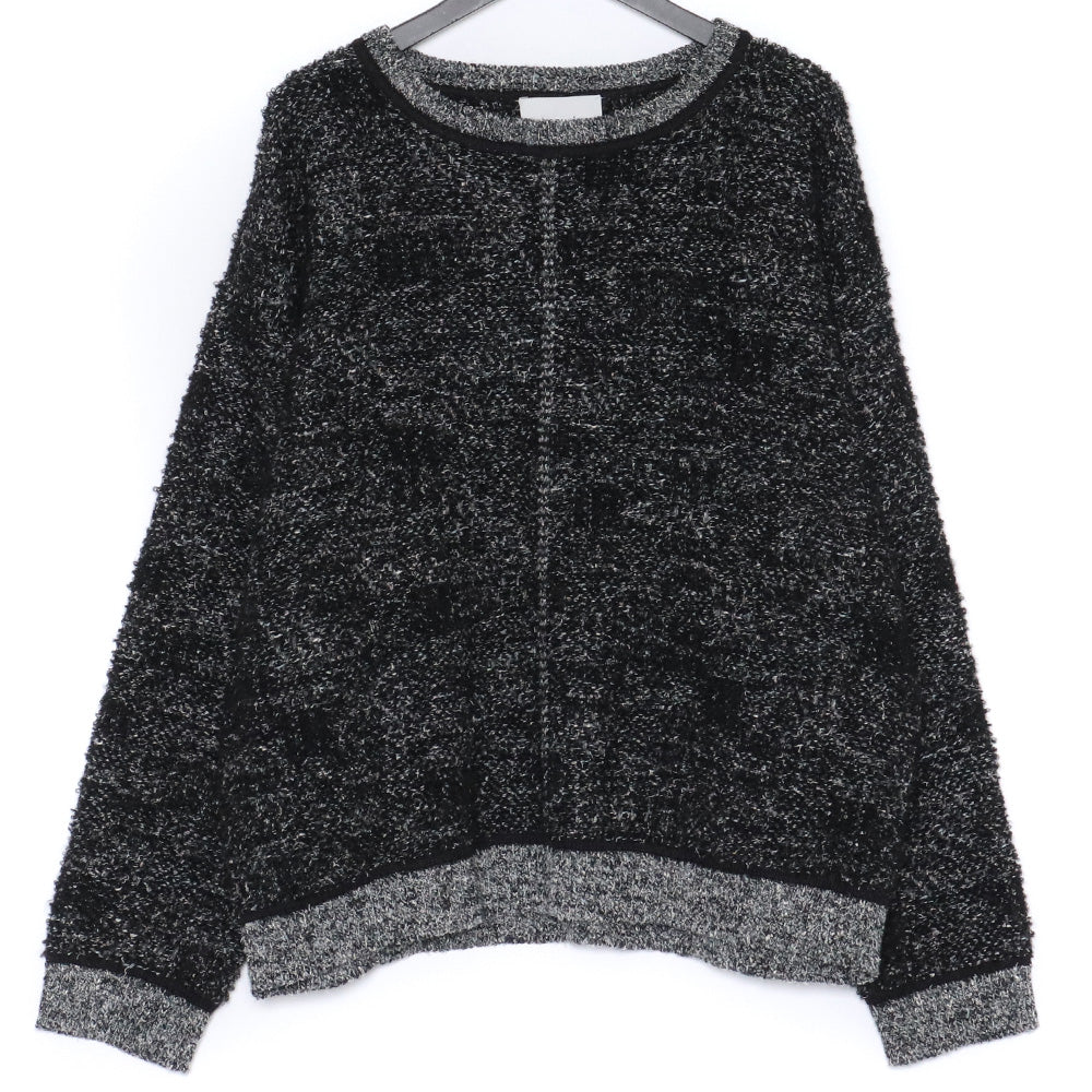 IROQUOIS 23AW 5G Loop Tweed Knit Black Size 2