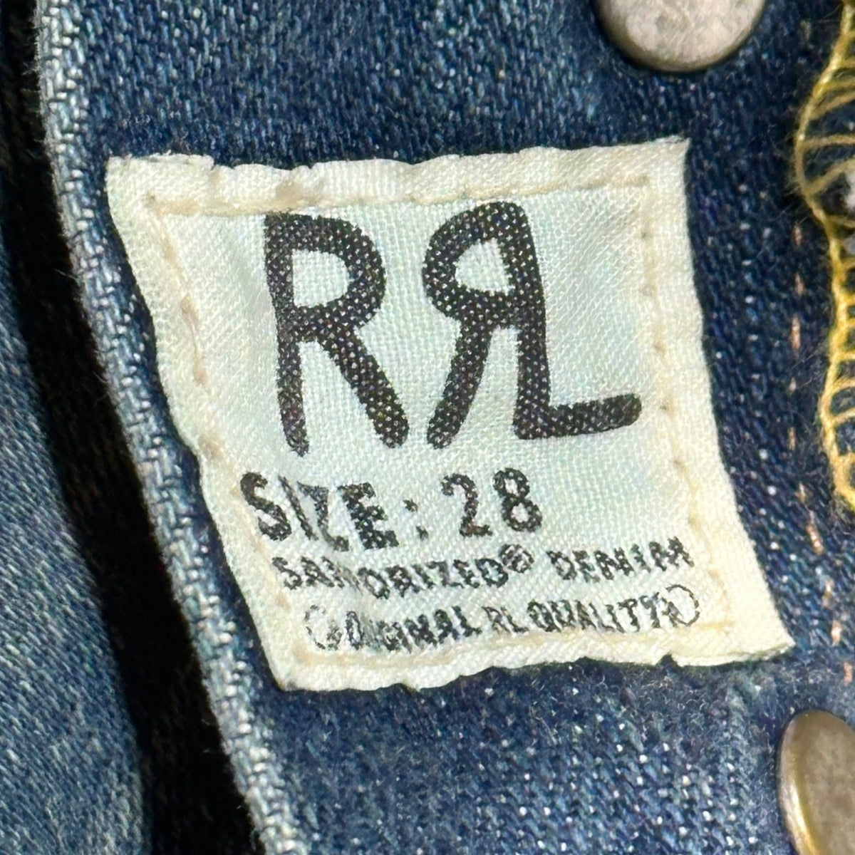 RRL Vintage-Washed Denim Pants Indigo Size W28
