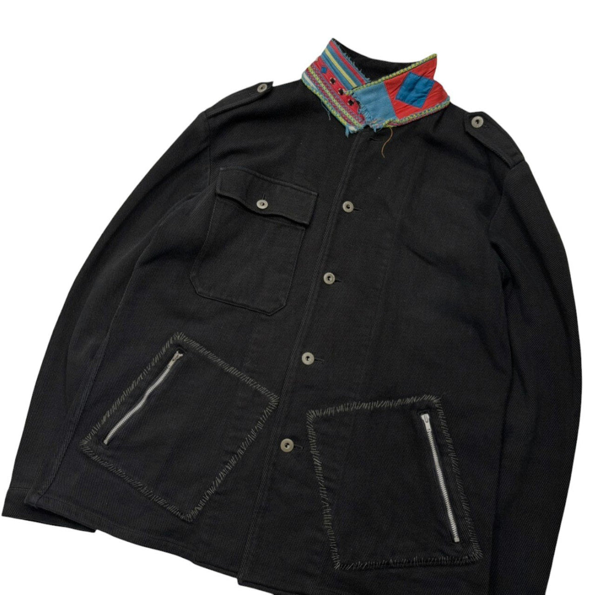 UNDERCOVERISM 03SS SCAB Afghan Collar Grunge Jacket Size L
