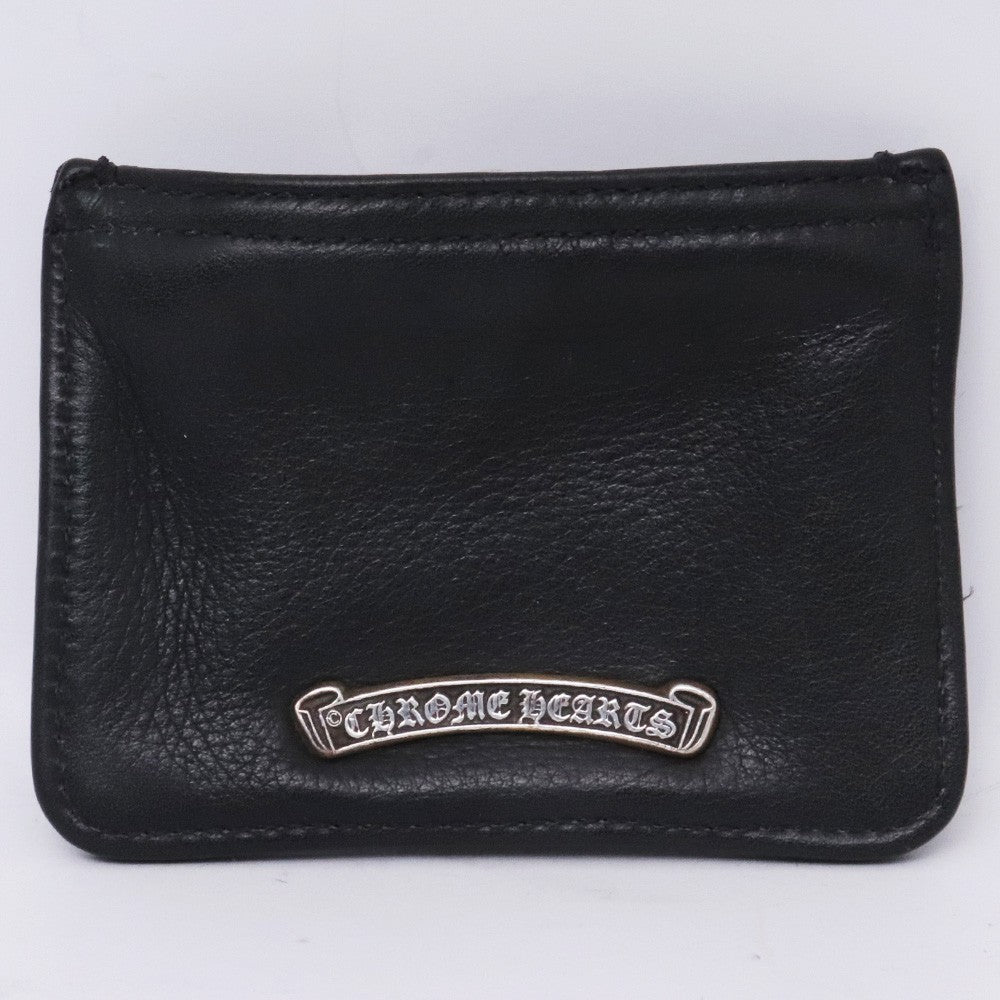 CHROME HEARTS ZPR CHNG PURSE #2 Dagger Purse Black Size F