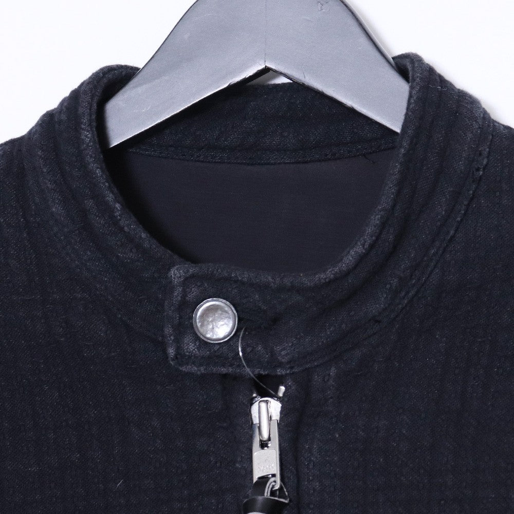 PORTER CLASSIC Sashiko Single Riders Jacket Black Size S