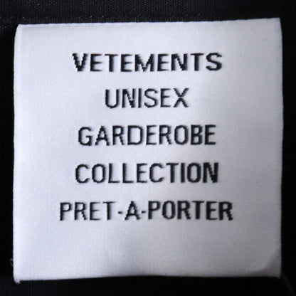 VETEMENTS Haute Couture Oversized Button-Up Black Size L