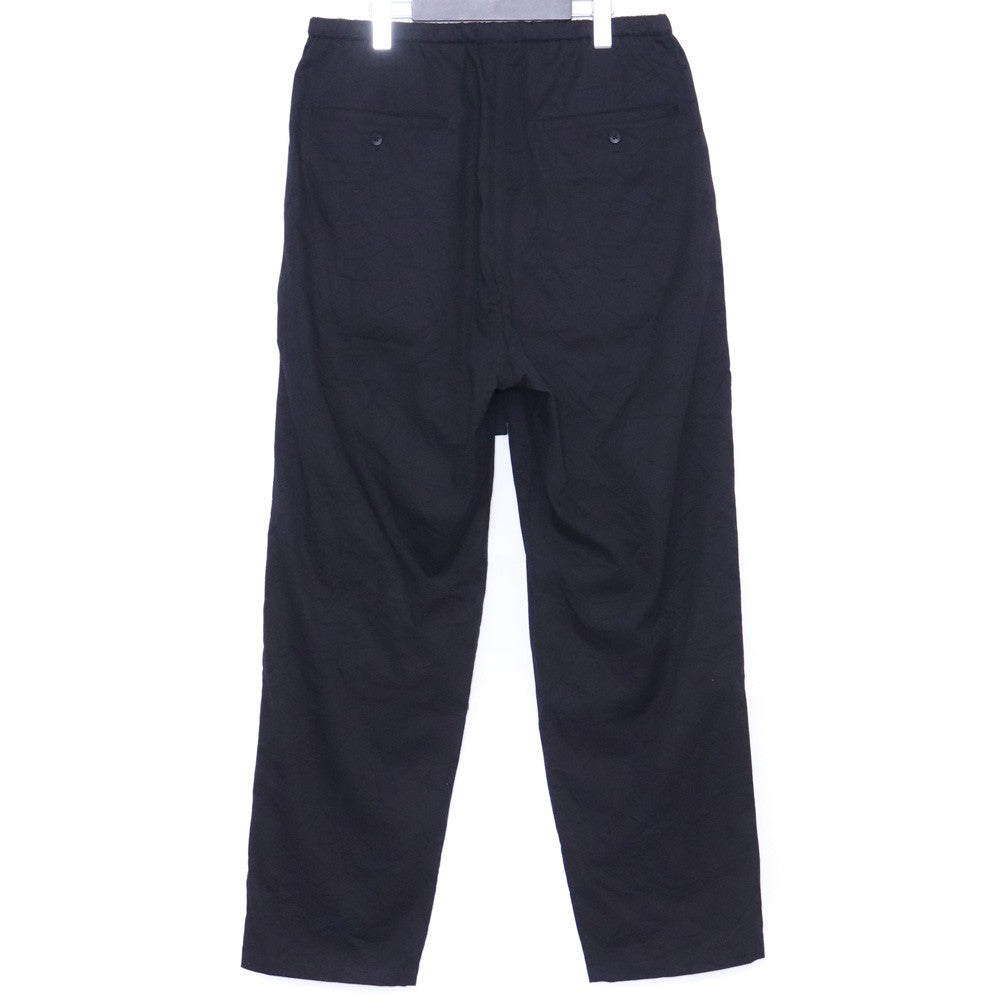 SUS-SOUS 25SS Wide Tapered Gabardine Pants Black Size 7