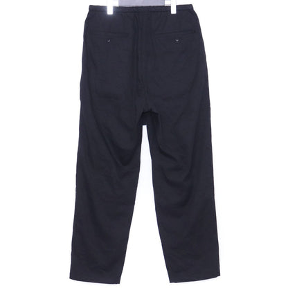 SUS-SOUS 25SS Wide Tapered Gabardine Pants Black Size 7