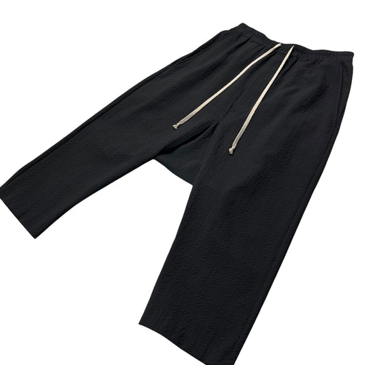 Rick Owens 16AW Drawstring Cropped Pants Black Size 46