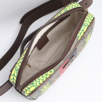 GUCCI ARIA 100th Pineapple GG Supreme Belt Bag Brown Size 95