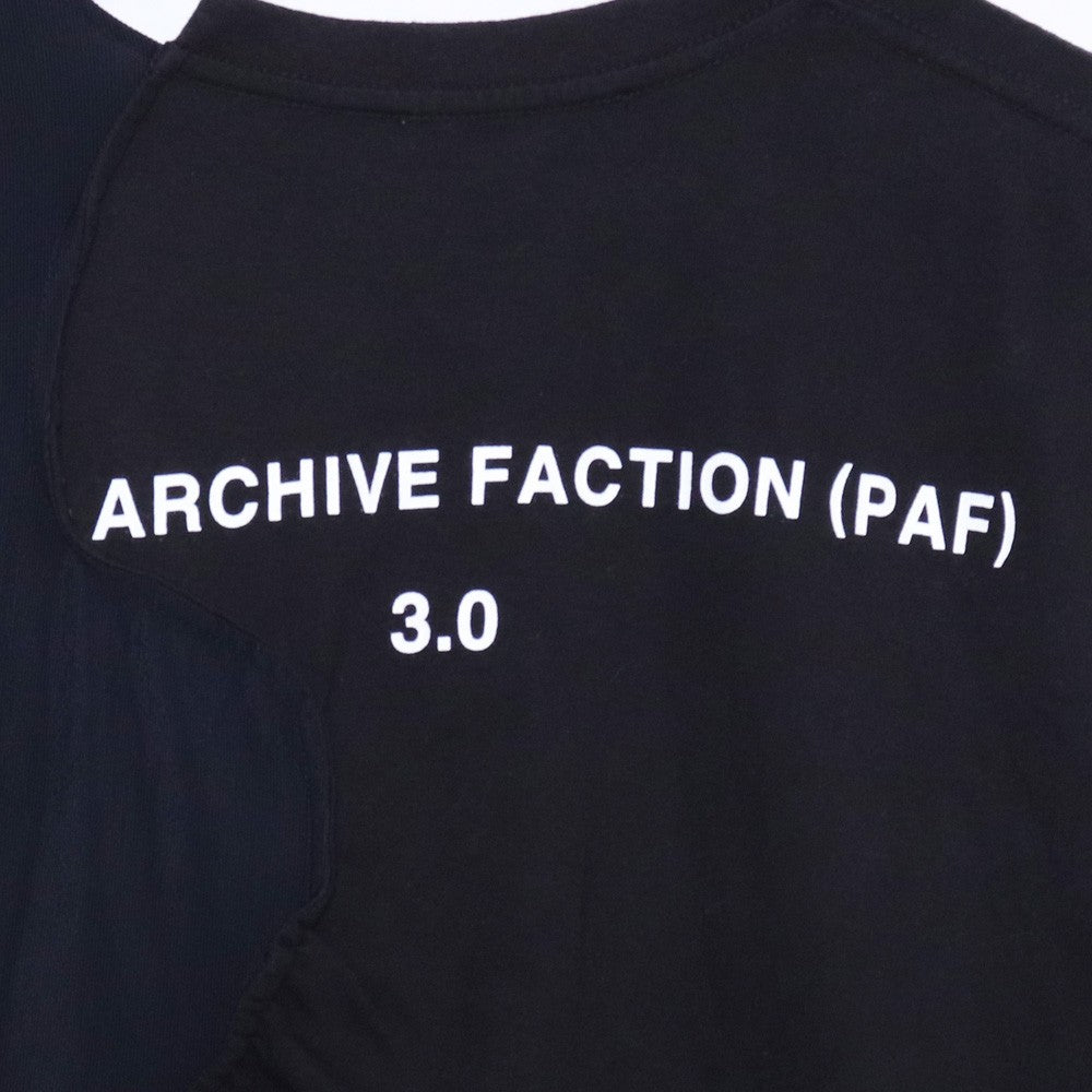 POST ARCHIVE FACTION 20SS 3.0 Sleeve T-Shirt Black Size L