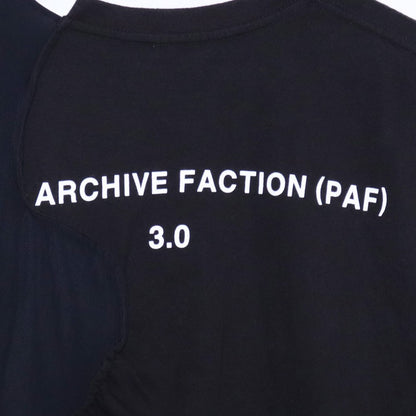 POST ARCHIVE FACTION 20SS 3.0 Sleeve T-Shirt Black Size L