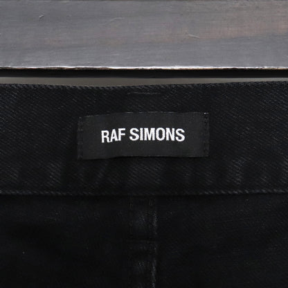 RAF SIMONS 17SS Black Regular Fit Patch Jeans Size 28