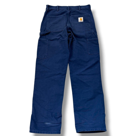 CARHARTT DOUBLE KNEE PANT Work Denim Blue Size 28 32
