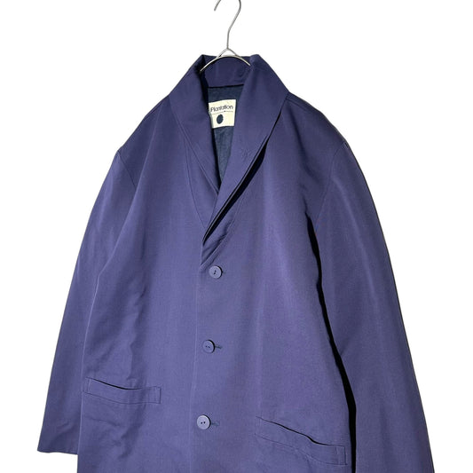 plantation 90s Issey Miyake Period Shawl Jacket Navy Size L