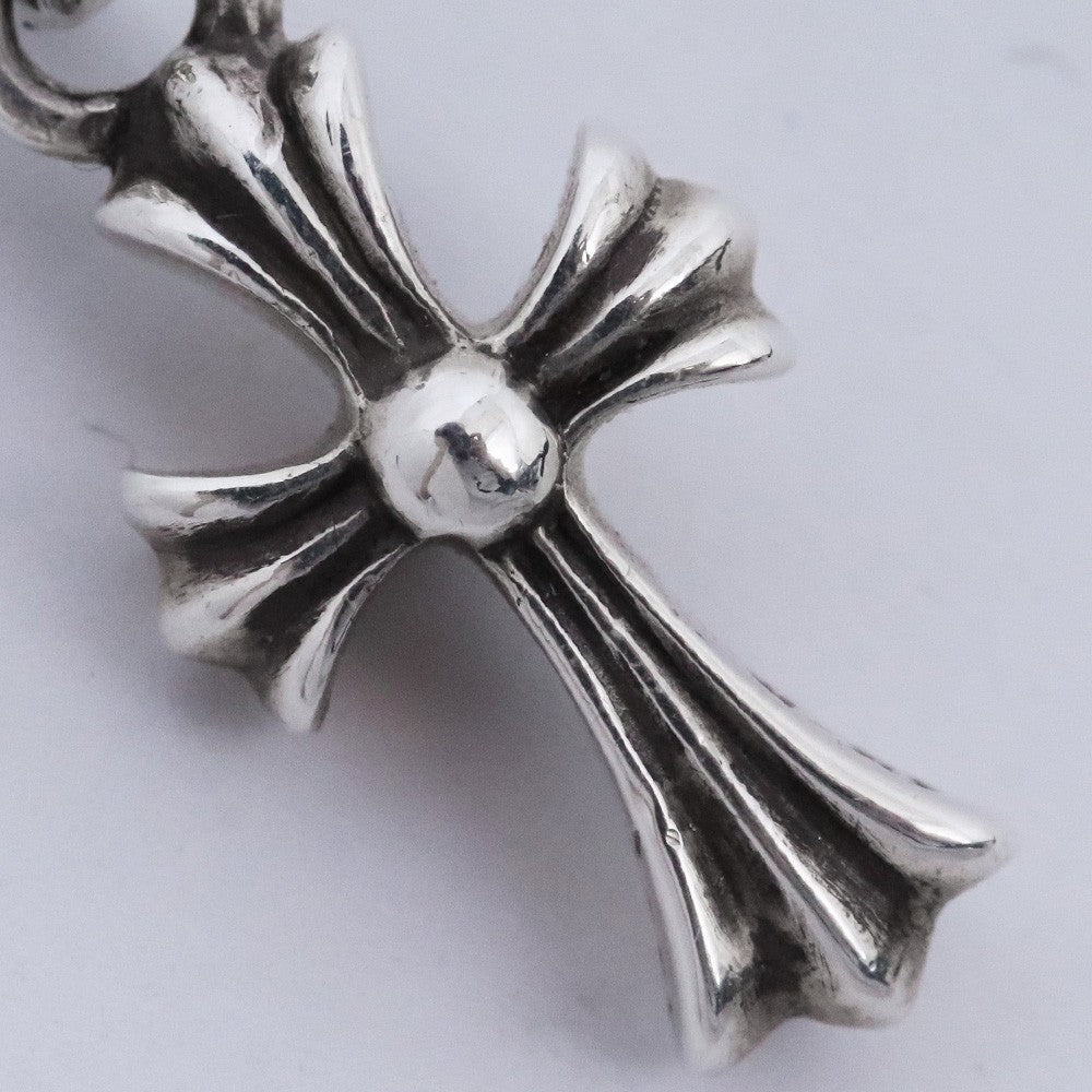 CHROME HEARTS CRS BBYFAT CH Cross Pendant Silver Size F