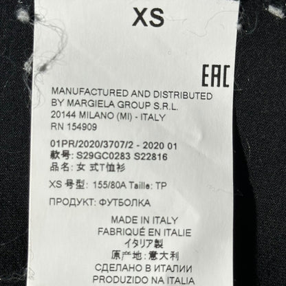 MAISON MARGIELA 20SS Holes Oversize T-Shirt Black Size XS