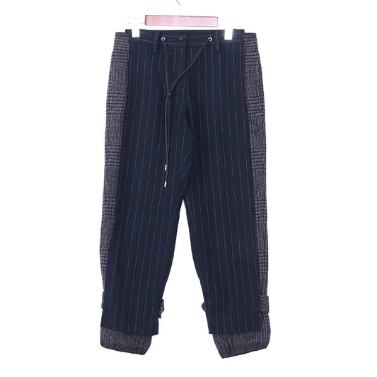 SACAI 18AW Stripe Trousers Navy Size 1