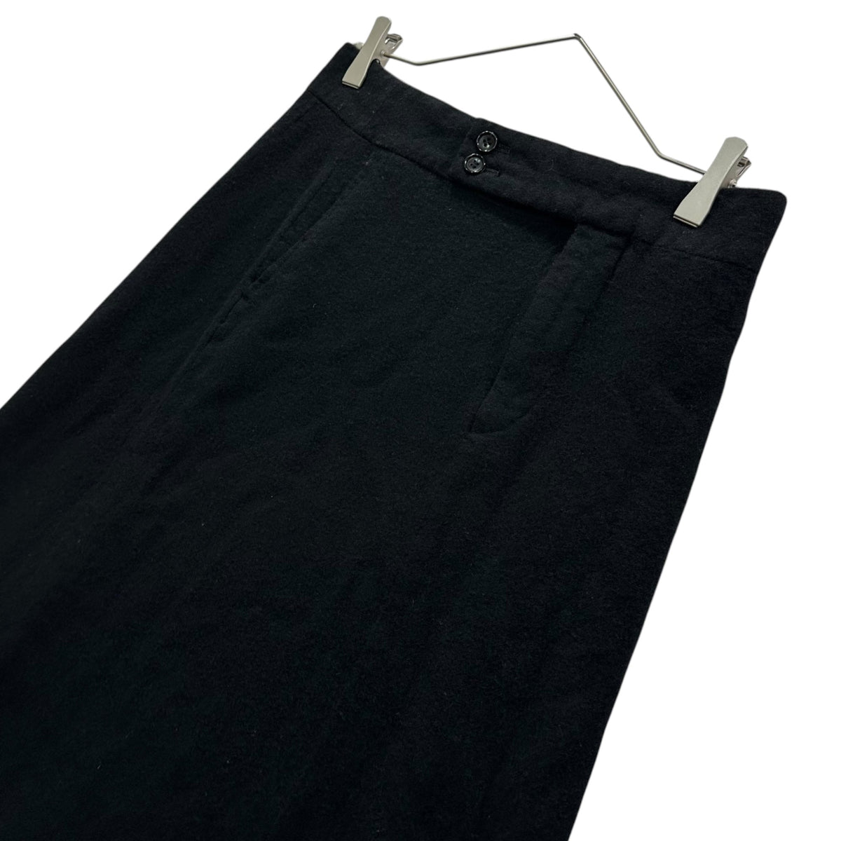COMME des GARCONS 2000AW Wool Felted Long Skirt Black Size S