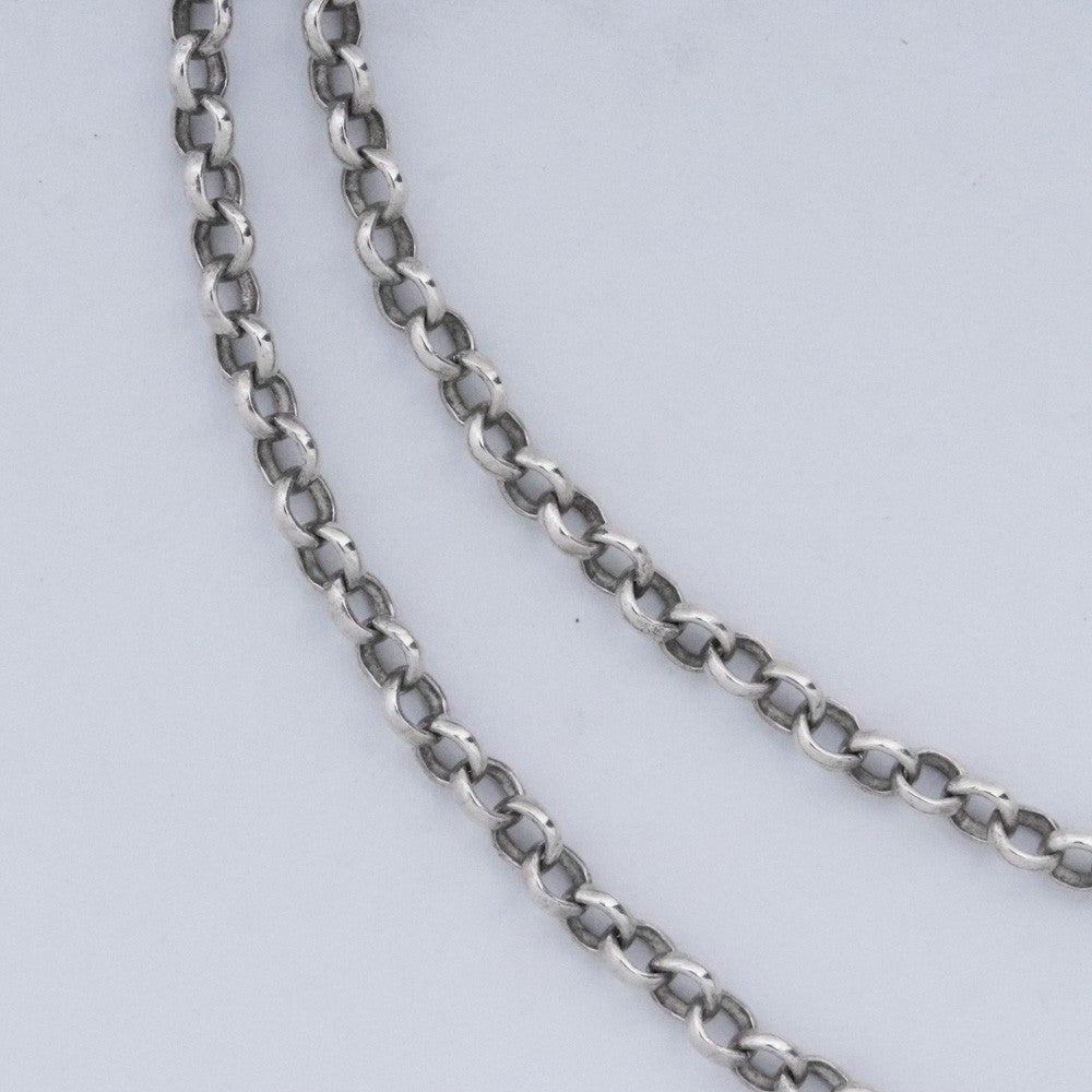 CHROME HEARTS Roll Chain Necklace Silver