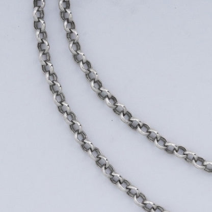 CHROME HEARTS Roll Chain Necklace Silver