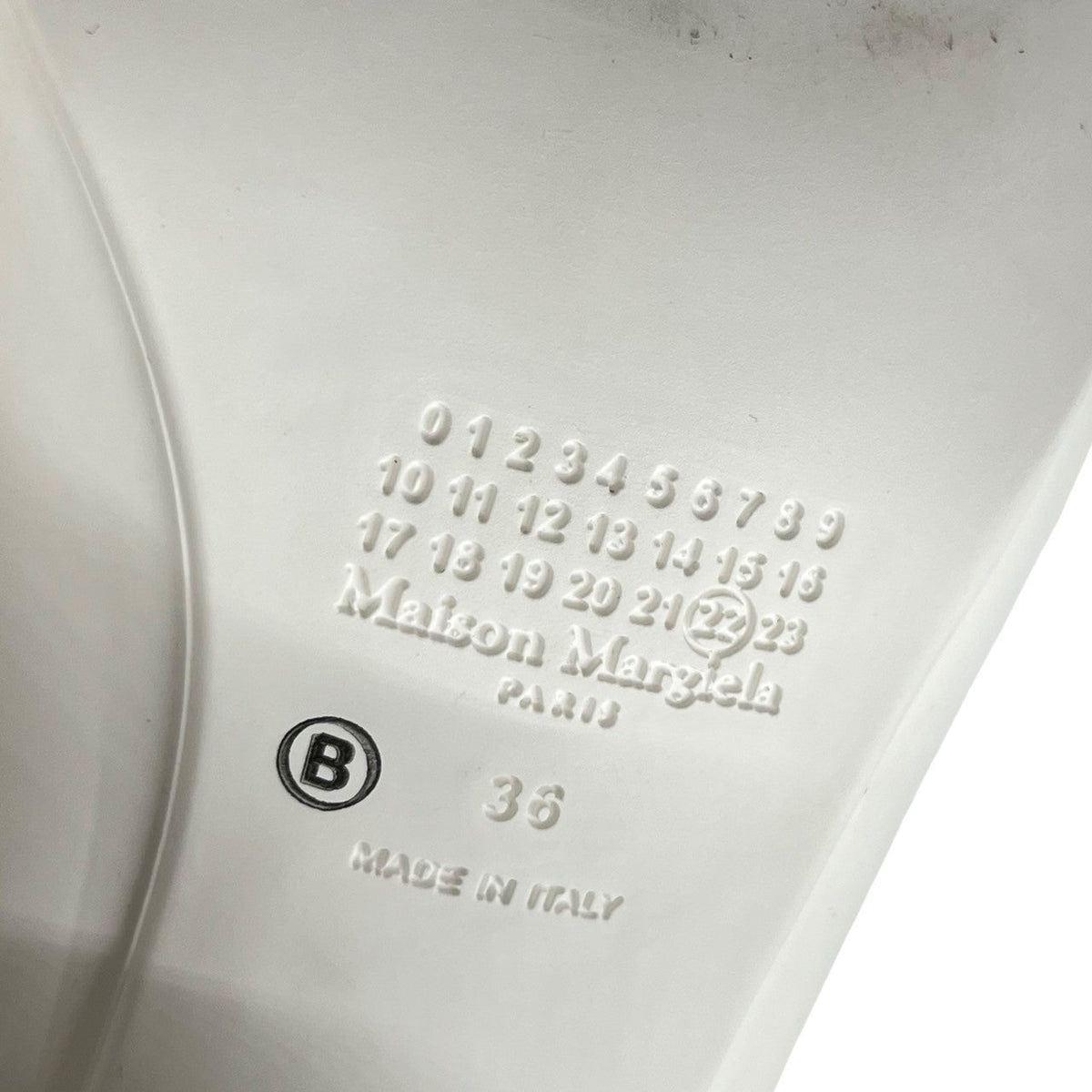 MAISON MARGIELA 22SS Tabi Rubber Boots Size 36