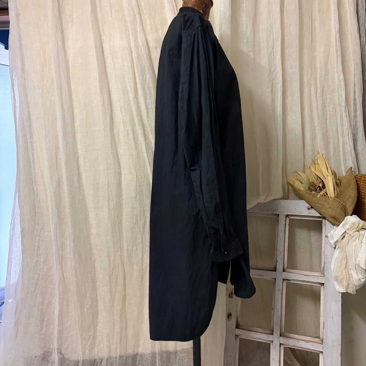 Euro vintage 40s-50s Antique Smock Dress Size FREE