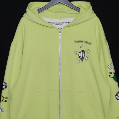 CHROME HEARTS Matty Boy PPO Chain Game Hoodie Green Size XL