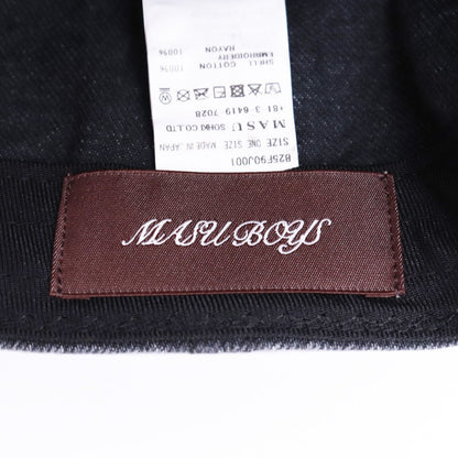 MASU 25AW MB Embroidery Logo Cap Black Size ONE SIZE