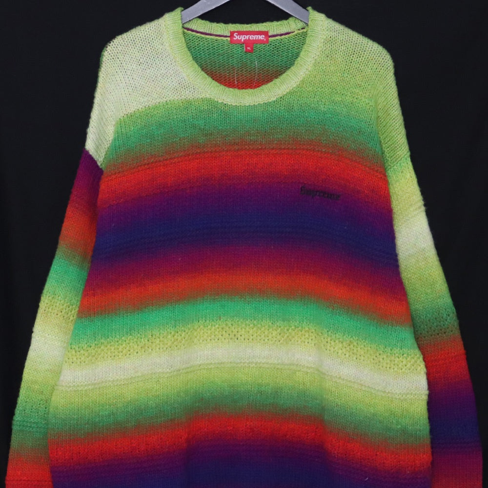 SUPREME 22AW Gradient Stripe Sweater Multi Size XL