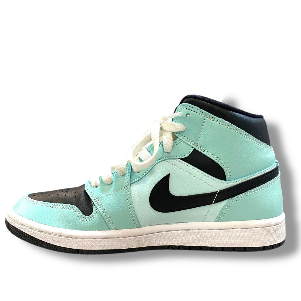 NIKE WMNS Air Jordan 1 Mid Aqua Blue Sneakers Size 25cm
