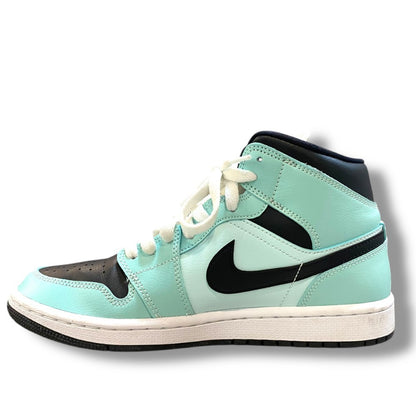 NIKE WMNS Air Jordan 1 Mid Aqua Blue Sneakers Size 25cm