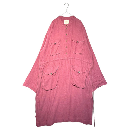 ROGGYKEI 4-Pocket Gathered Waist Dress Pink Size M