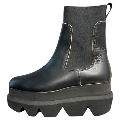 sacai Platform Side Gore Chelsea Boots Black Size EU 39
