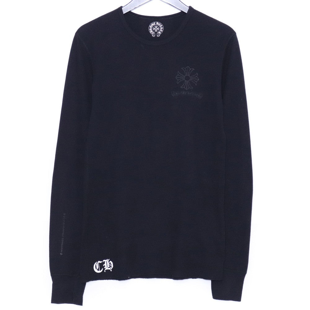 CHROME HEARTS Old CH Plus Thermal Long Sleeve Tee Black Size M