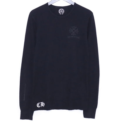 CHROME HEARTS Old CH Plus Thermal Long Sleeve Tee Black Size M