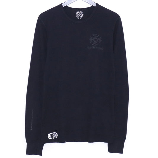 CHROME HEARTS Old CH Plus Thermal Long Sleeve Tee Black Size M