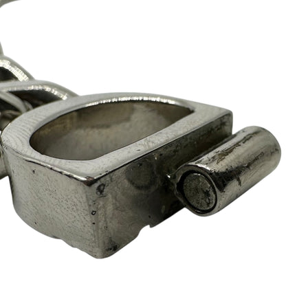 Christian Dior CD ICON Chain Link Necklace Silver