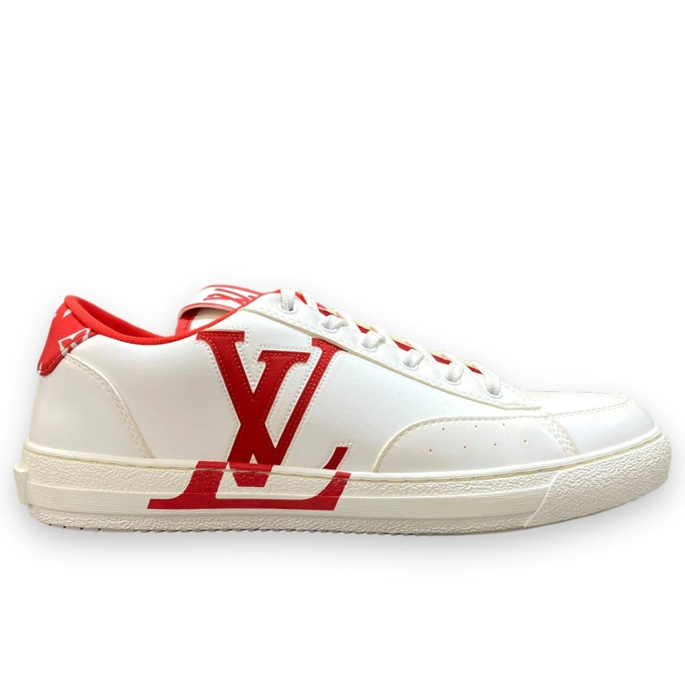 LOUIS VUITTON Charlie Line Sneakers White Red