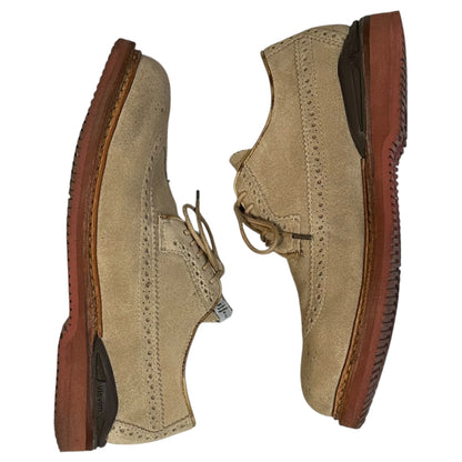 VISVIM 11AW Patrician Wingtip Suede Oxfords Beige Size 9