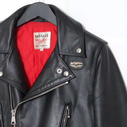 LEWIS LEATHERS Lightning Tight Fit Cow Jacket Black Size 34