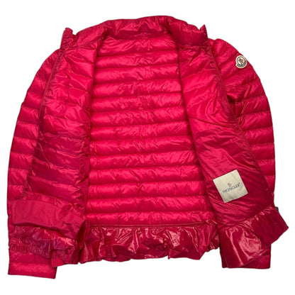 MONCLER AMITA Layered Ruffled Hem Light Jacket Pink Size 3