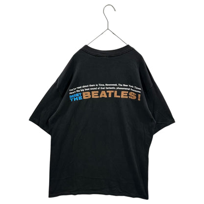 VINTAGE 90s "Meet The Beatles" Band T-Shirt Black