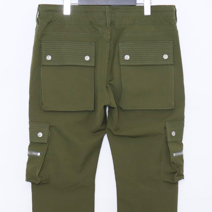 MLVINCE Type-4 Slim Stretch Cargo Pants Khaki Size 34