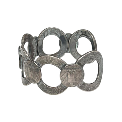 Phenomenon Beyond Description Silver 25 Cent Coin Bangle