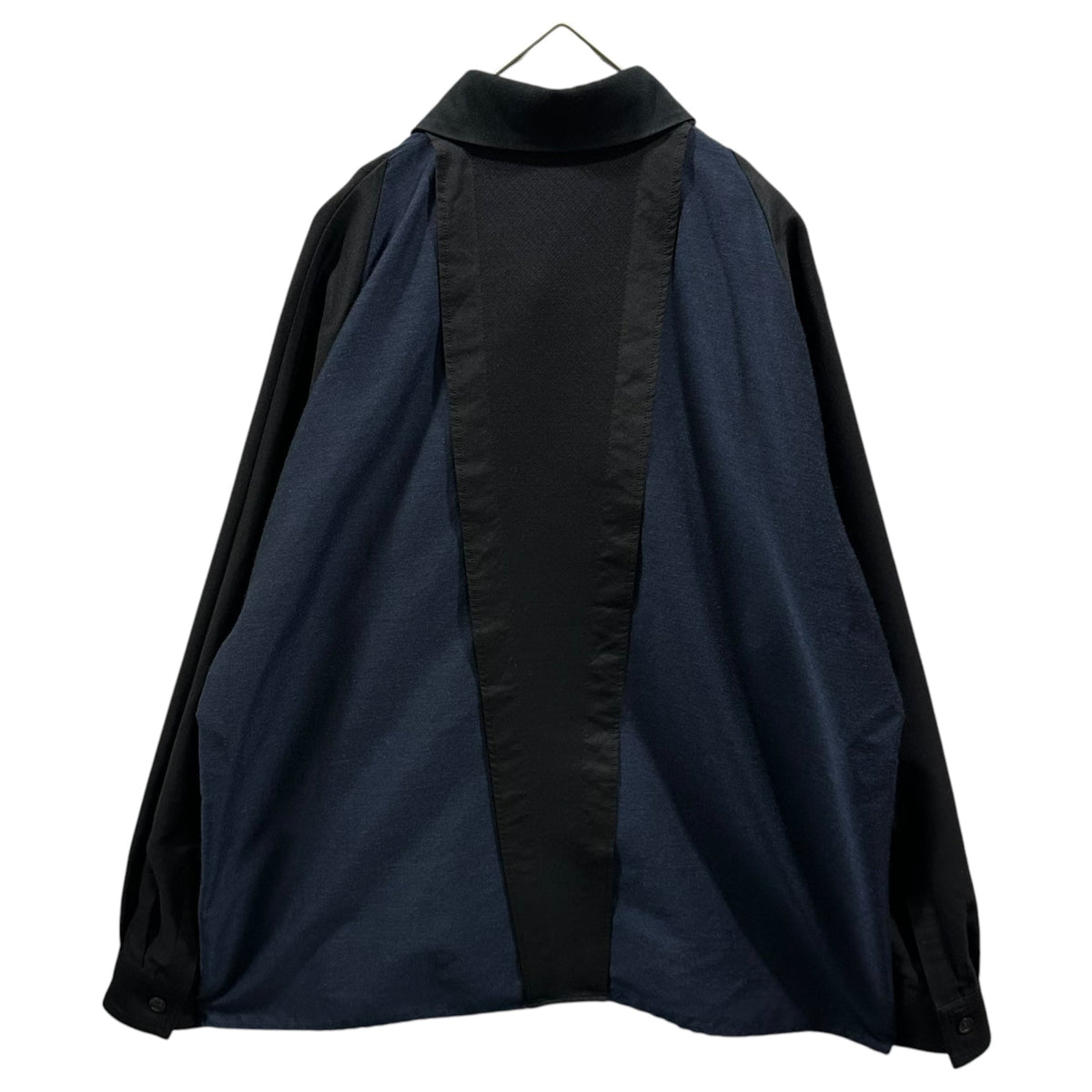 ISSEY MIYAKE Two-Tone Fly-Front Wide Shirt Multi Size 2