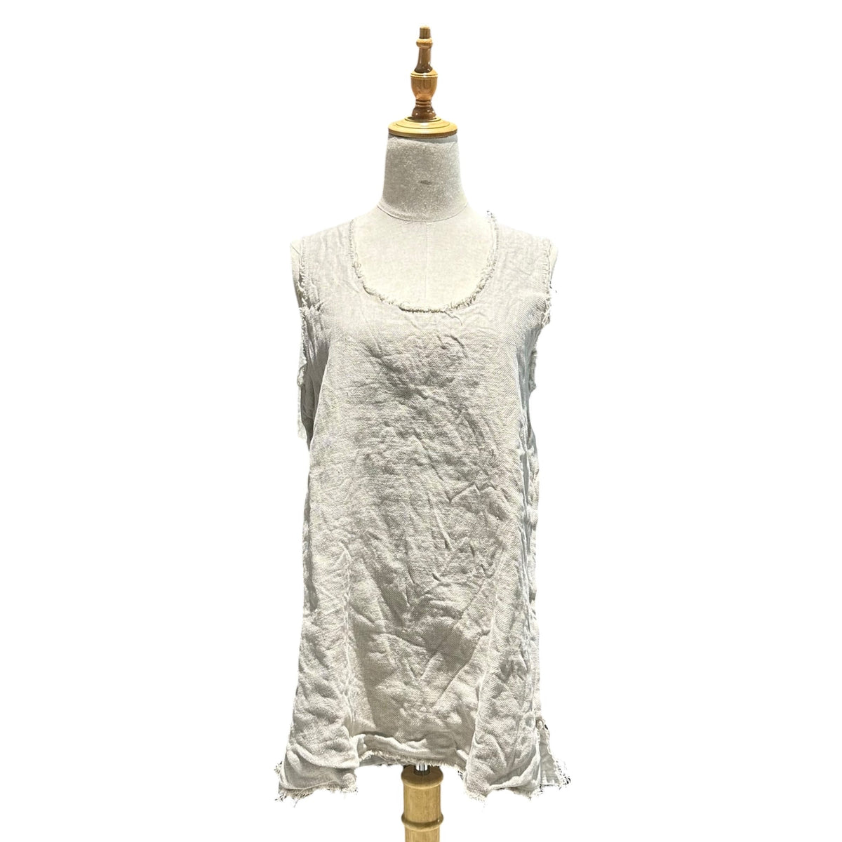 COMME des GARCONS 26SS Side-Zip Linen Vest Beige Size S