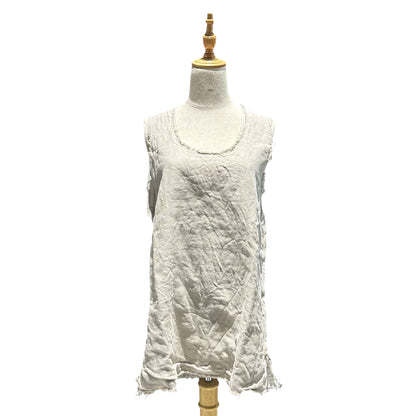 COMME des GARCONS 26SS Side-Zip Linen Vest Beige Size S