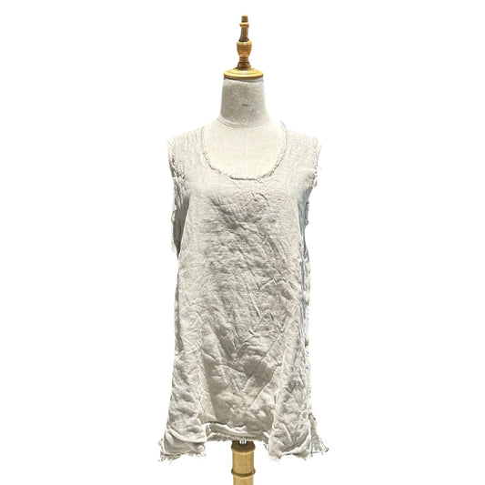 COMME des GARCONS 26SS Side-Zip Linen Vest Beige Size S