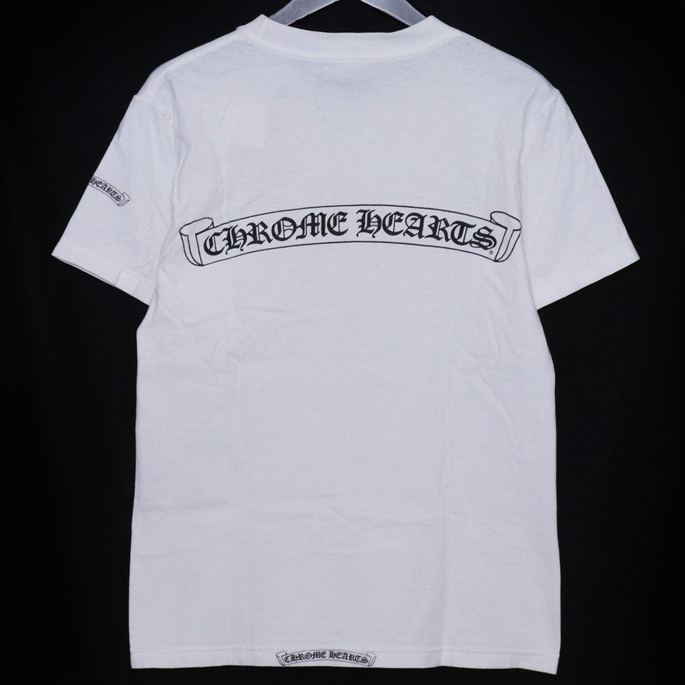CHROME HEARTS OLD VINE DAGGER LOGO T-Shirt White Size S