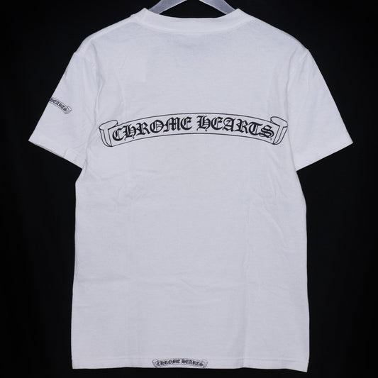 CHROME HEARTS OLD VINE DAGGER LOGO T-Shirt White Size S