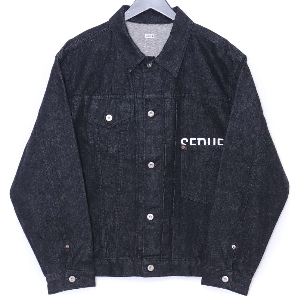 SEQUEL × FRAGMENT 26SS One Washed Denim Jacket Black Size M